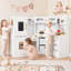 Ensemble de cuisine en bois pour enfants avec jeu de vaisselle-132786935