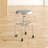 Guisasola Adjustable Height Ergonomic Lab Stool with Footring Wheels