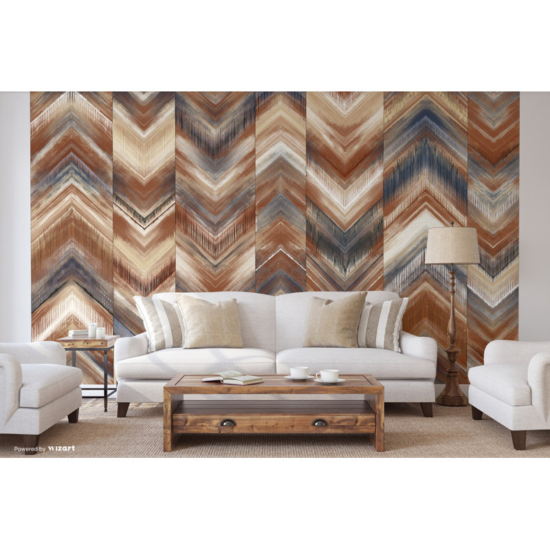 Murale Modern, L 117,96 po x l 175 po, Brun