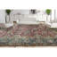 Hand-Knotted High-Quality Red and Green Area Rug
