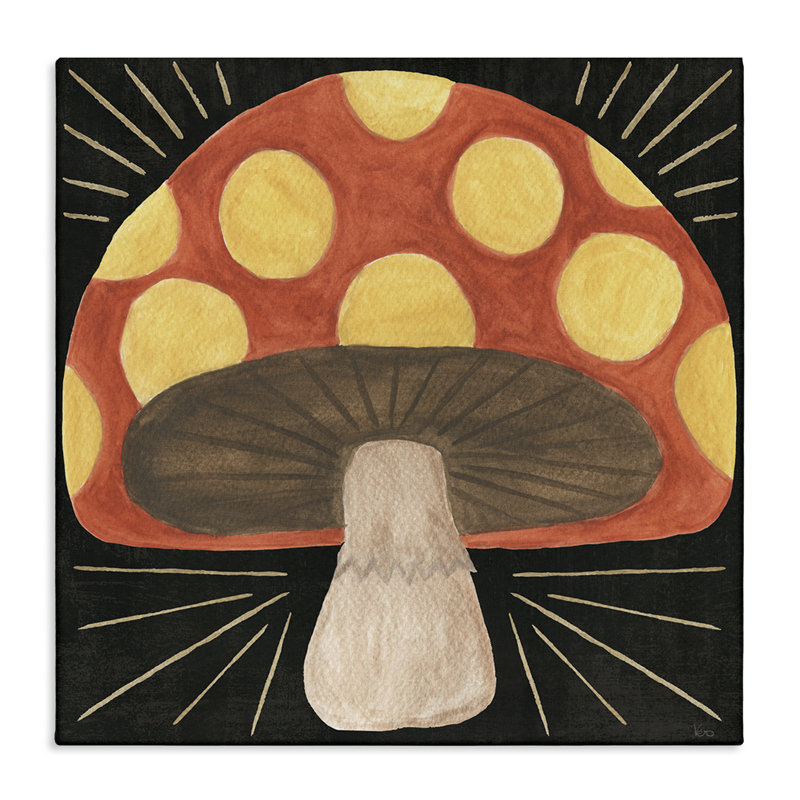 «Spooky Chic Mushroom Canvas» par Veronique Charron, H 30 po x l 30 po