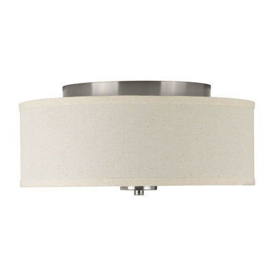 Chantey Linen Flush Mount