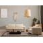 Élégant canapé 2 places, beige, 70,9 x 38,2 x 28,7 pouces | Structure en bois de hêtre durable et en carton, tissu 100% polyester | 28 coussins de dossier et coussins portatifs en mousse | Conception facile à nettoyer et élégante pour les espaces de vie modernes-212752779