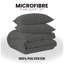 Microfiber Plain Dyed Duvet Cover Set with Pillowcases | Durable & Breathable Bedding for Comfort & Style-119285635-119285636