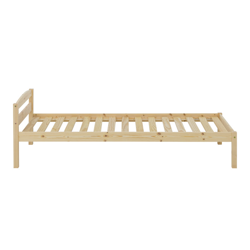 Adish EU Single - 90 X 200 Cm Solid Wood Bed, Small Double (4')