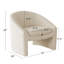 Fauteuil d'appoint en chenille l 32 po Ichika-101933115
