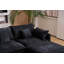 Ensemble de canapé 145 pièces de 145 pouces avec console centrale, table basse et 6 coussins-1817265276