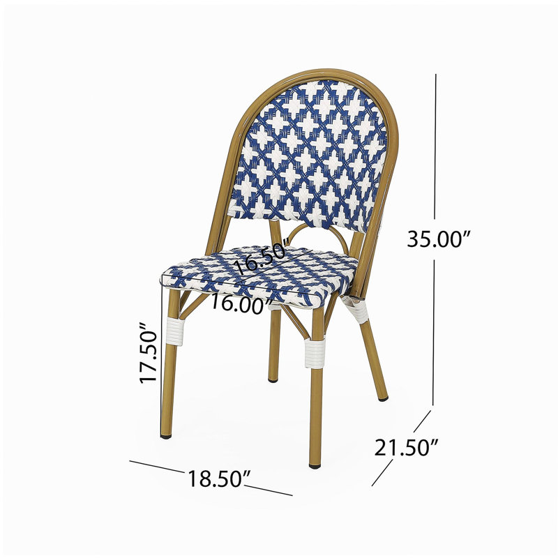 CHAISE FRANCAISE BISTRO (ensemble de 2), Marine