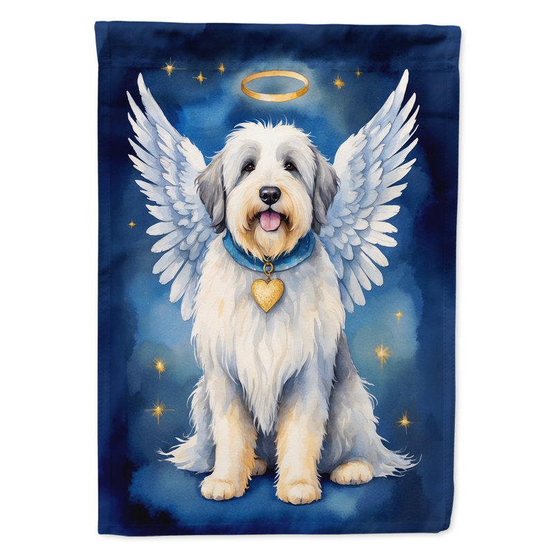 Vieux drapeau de berger anglais My Angel House
