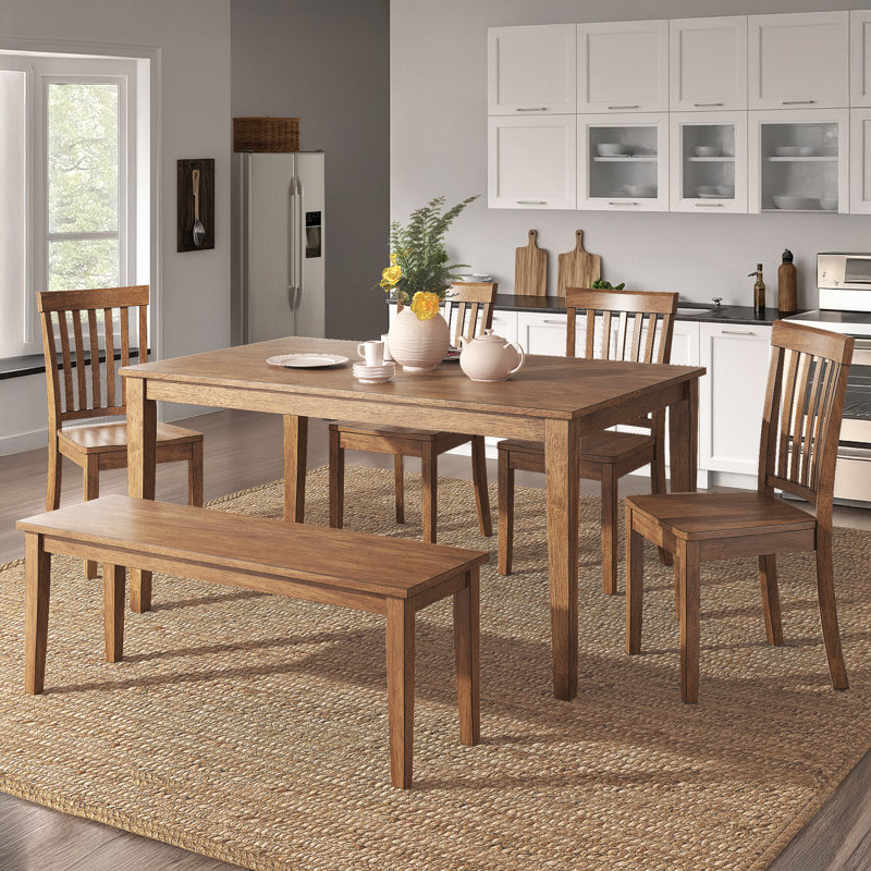 Ensemble repas 6 personnes Alexa-Mae, Chêne