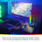  Wireless Charging Multicolor Arc LED Lamp Light, Headphone Stand, 2 Charging Options