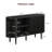 55.1" Mid-Century Sideboard With 3D Tambour Doors For Dining Room, Living Room-1542002692