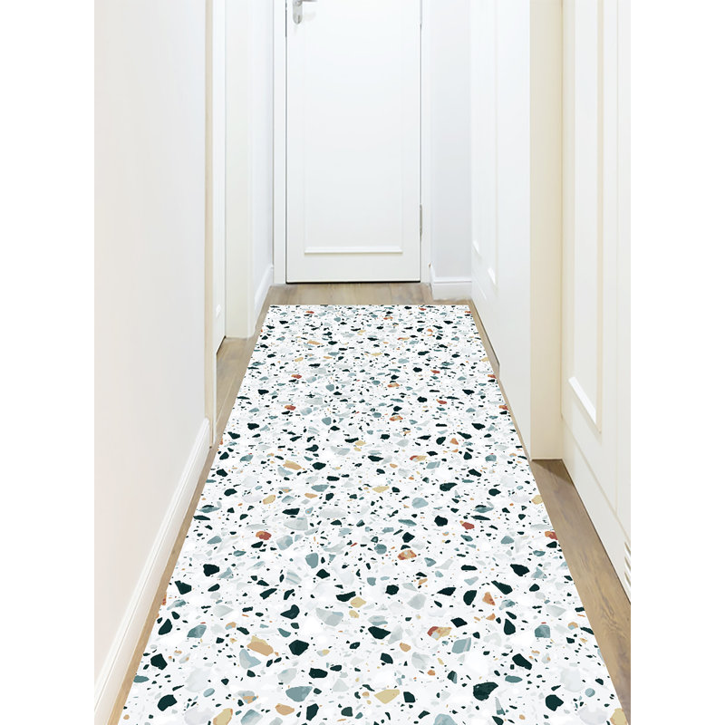 Avilynn Terrazo Black/Beige/Yellow Indoor/Outdoor Rug, Runner 66 x 250cm