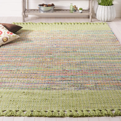 Ekaterina Hand Woven Cotton Abstract Rug