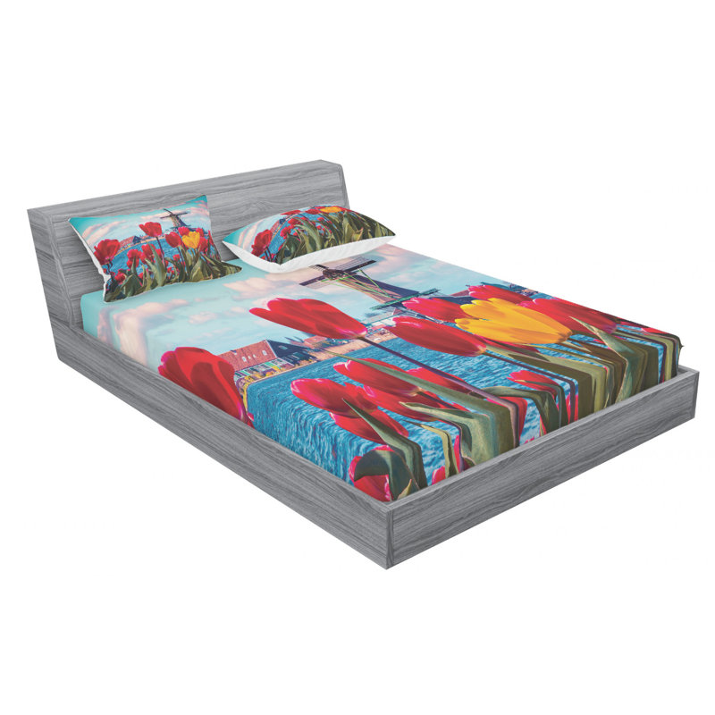 Ensemble de draps amsterdam, Ensemble de draps pour lit double avec un drap-hou
