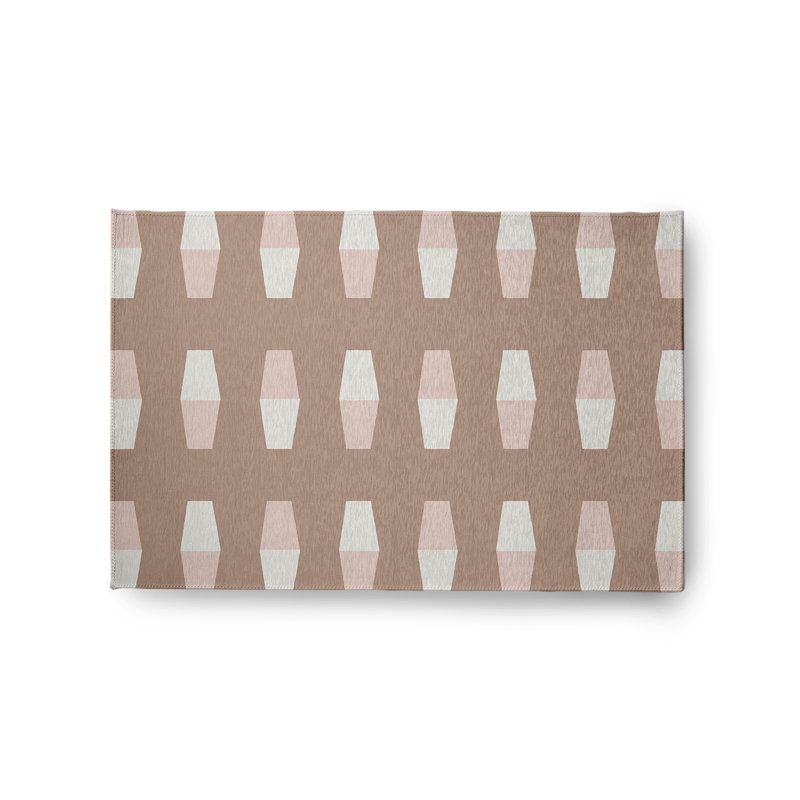 Tapis mauve intérieur / extérieur Flatweave, Rectangle 2 pi x 3 pi
