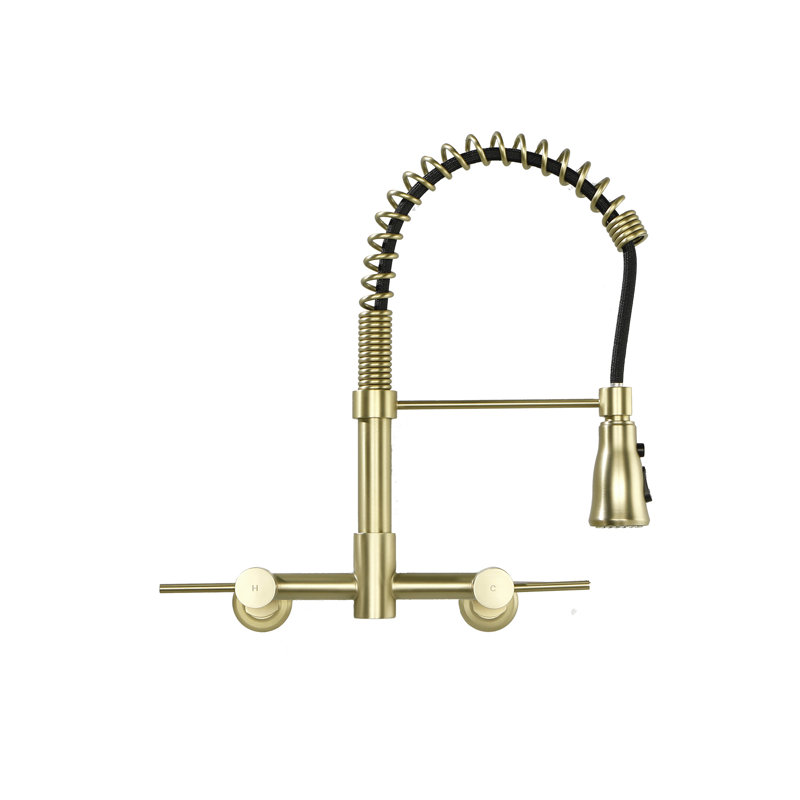 WESTINUS Pull Down Kitchen Faucet, Brushed Gold