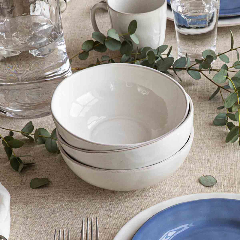 Puro Coupe 16 Pieces Place Setting - Whitewash