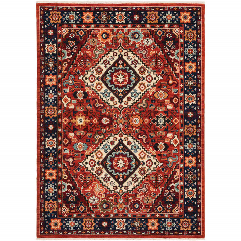 Oaklynn Performance Oriental Indoor Rug, Rectangle 2' x 3'