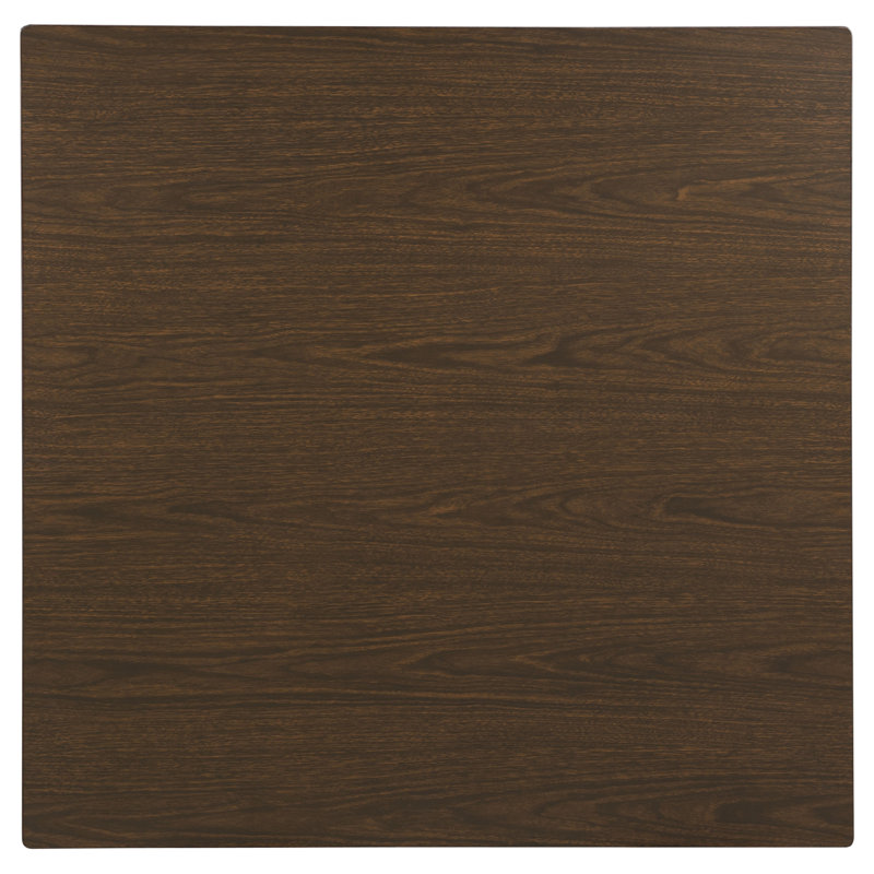 Crescent Square Dining Table, Suede