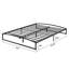 Structure de lit robuste à profil bas - plateforme en métal grand format, lattes en acier de 6 pouces, anti-bruit, antidérapante, assemblage facile, aucun sommier requis, mobilier de chambre moderne - 6 pouces, noir-897689018-897689020-897689023