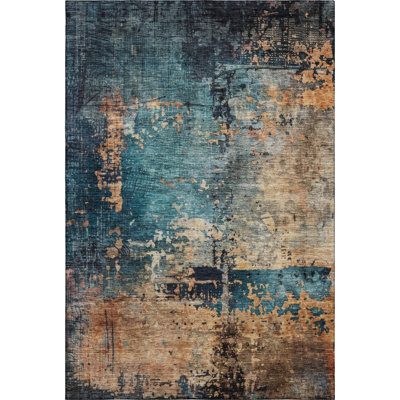 Premium Machine Washable Jessie AMF1206 Abstract Rug
