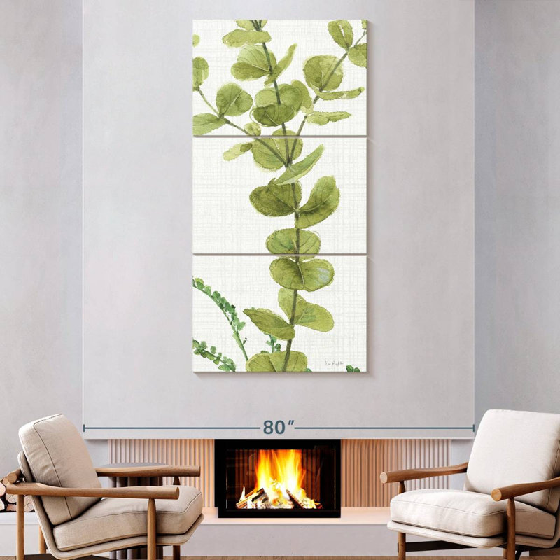 Mixed Greens LXIV, 80" H x 39" W