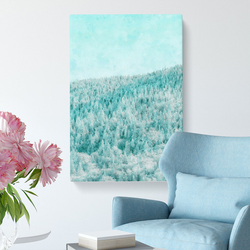 A Winter Forest Abstract - Wrapped Canvas, 76cm H x 50cm W x 3cm D