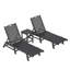 Chaise longue inclinable longue de 78,2 po avec table Laguna-83561603