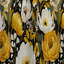 Motif floral jaune bohémien jaune I - Rideau floral - Velours obscurcissant - 1 panneau-95458854