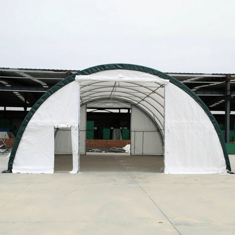 Abri de rangement à cadre en acier galvanisé 30 pi x 40 pi x 15 pi avec PE de 11 oz - 100% imperméable, résistant aux déchirures, pour usage commercial, industriel, auvent, industriel, commercial