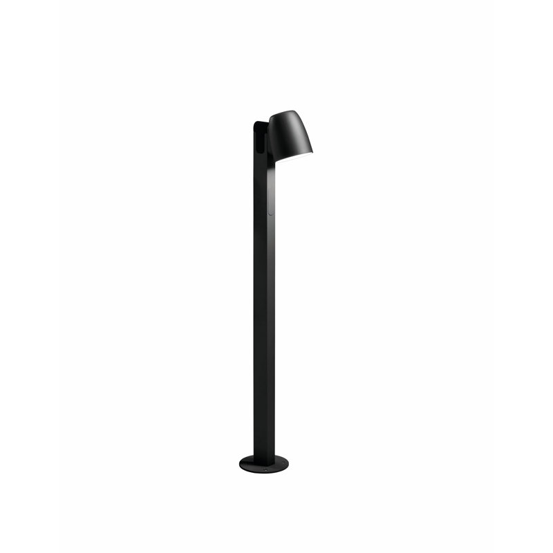 Borne d'éclairage DEL Nut, Noir, H 35,43 po x l 6,89 po x P 6,89 po