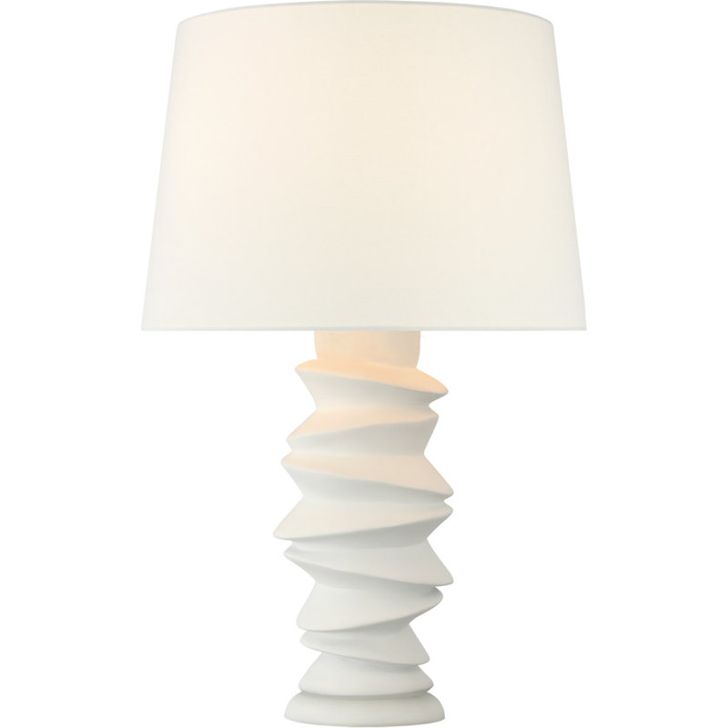 Julie Neill Karissa Medium Table Lamp, Plaster White