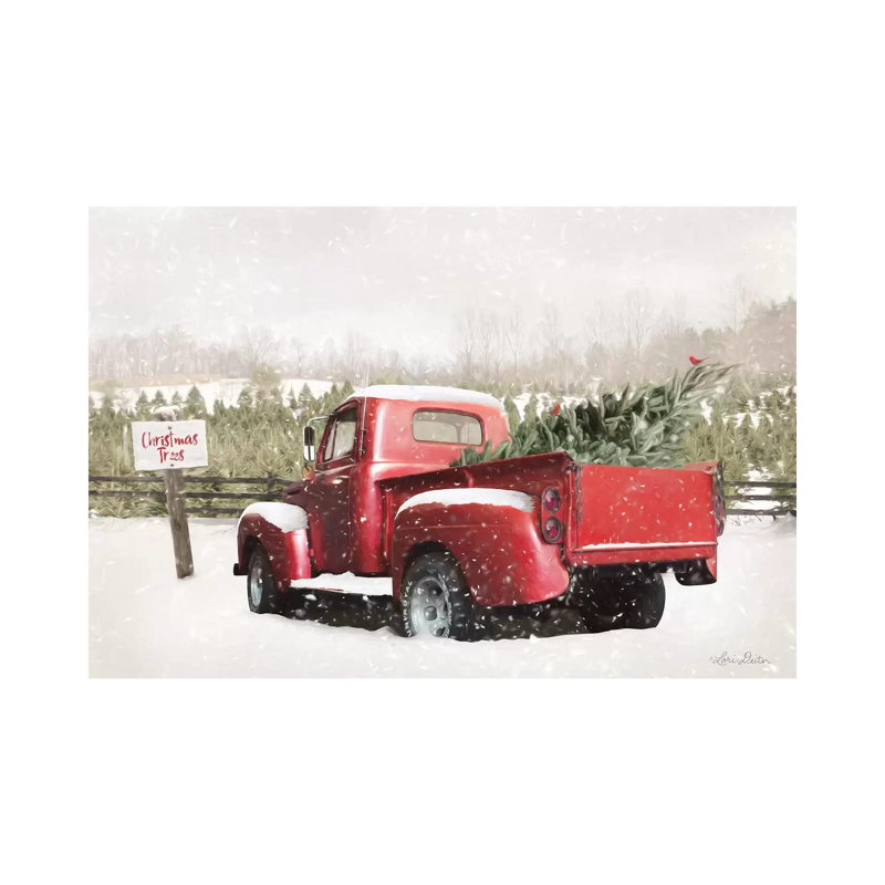 Christmas Tree Pick 1 Piece Wrapped Canvas Wall Art, 101.6 cm H x 66.04 cm W x 3.175 cm D