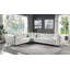 Canapé modulaire en tissu beige avec 4 coussins Atronia
