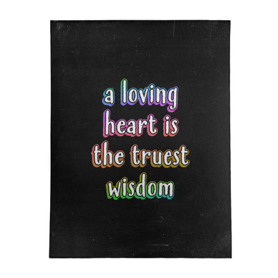 Tapis en poly-tableau noir style "love quoted"