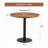 31.5'' Round Dining Table with Suction Molding Annular Texture
