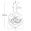 18-Light Orb Globe Chrome Chandelier With Crystal Accents