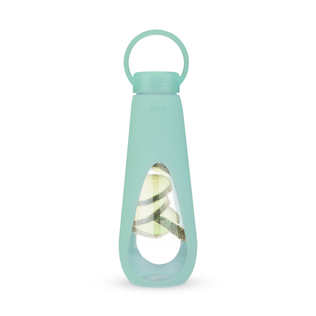 Silicone Wrapped Glass Water Bottle HOST