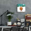 Art mural en verre acrylique 12 po x 12 po «Fluffy Highland Cow» par Elle Media Group