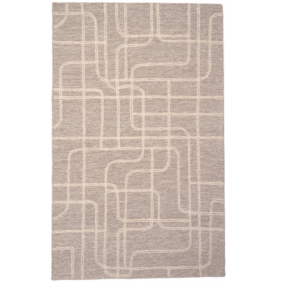 Jaterion Performance Hand Tufted Wool Geometric Indoor Rug
