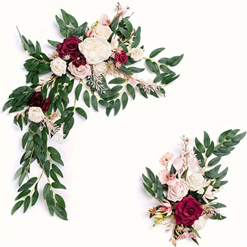 Artificial Wedding Arch Flowers Swag Kit