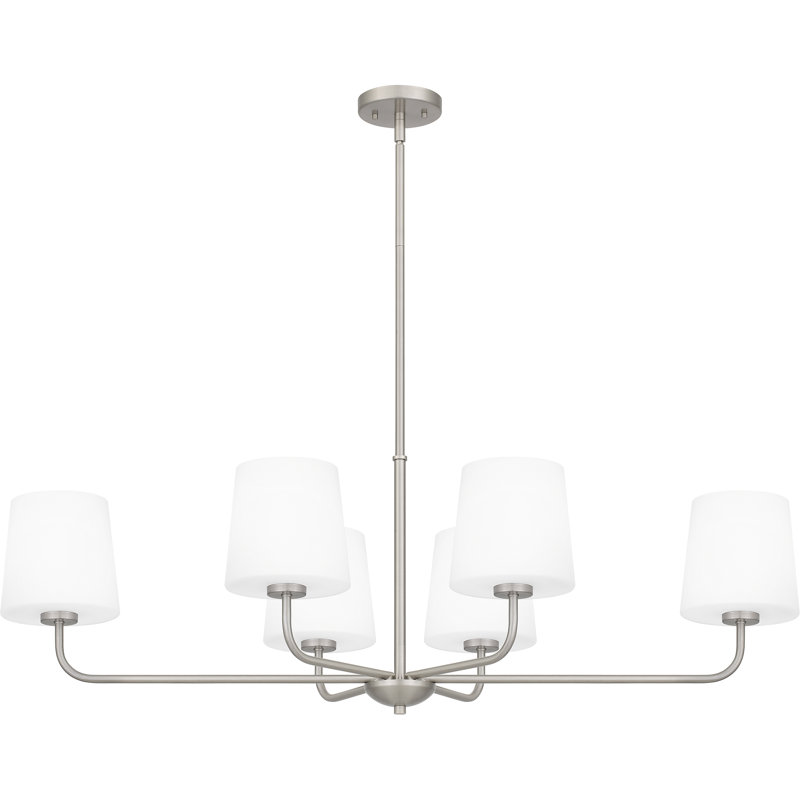 Lustre à 6 lumières Wigfall, Nickel brossé