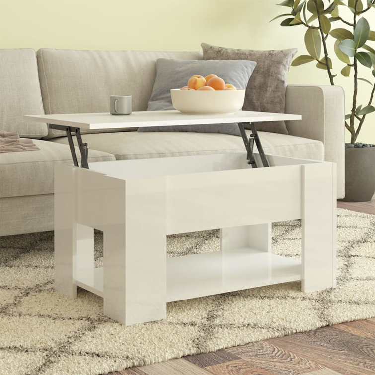 Latitude Run Huxham Lift Top Extendable Coffee Table with Storage ...