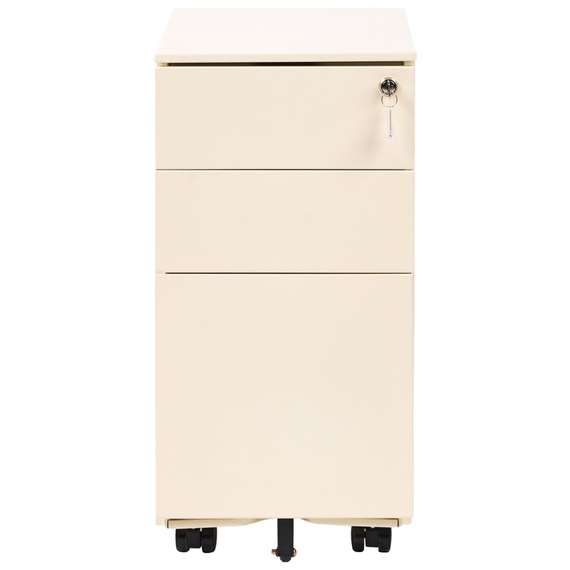 3 -Drawer Storage Cabinet, Light  Beige