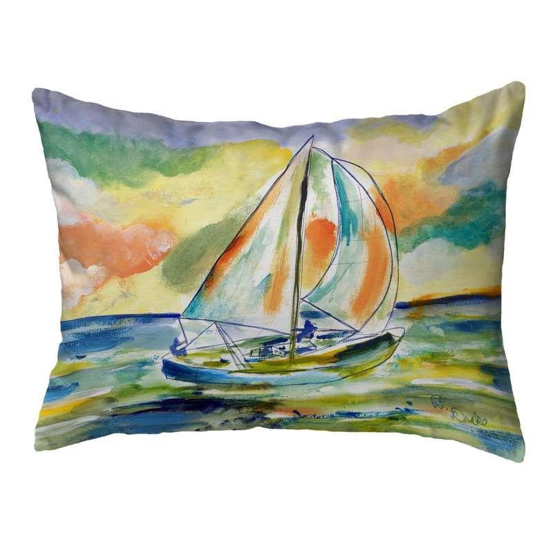 Outdoor Reversible Throw Pillow, 11" x 14"