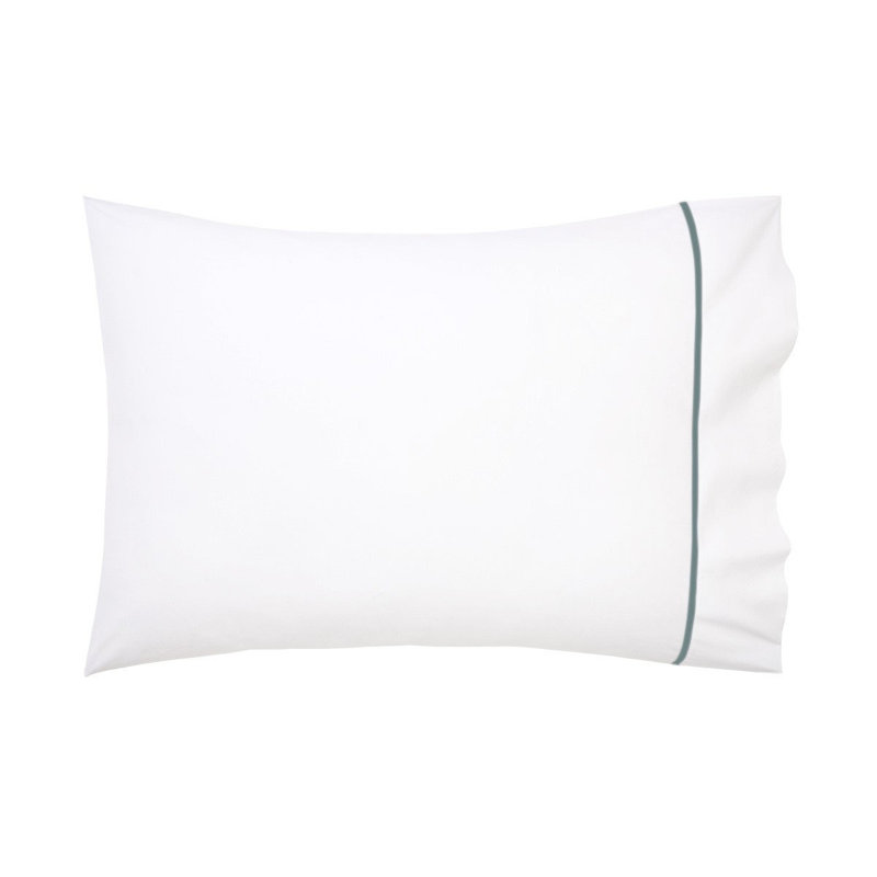 Athena Percale Pillow Case, King Pillowcase, Celeste