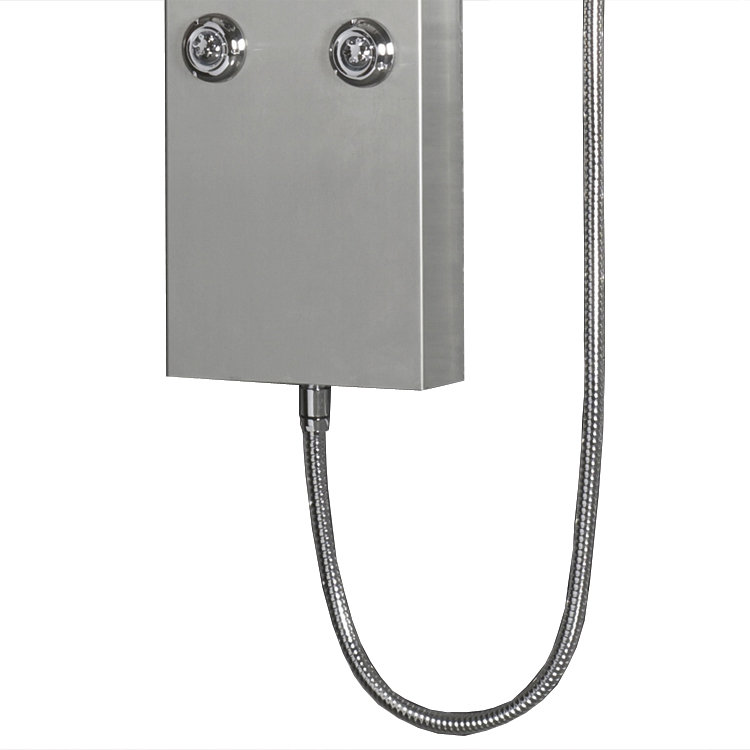 Inverseur de panneau de douche en acier inoxydable 63,8 po/thermostatique