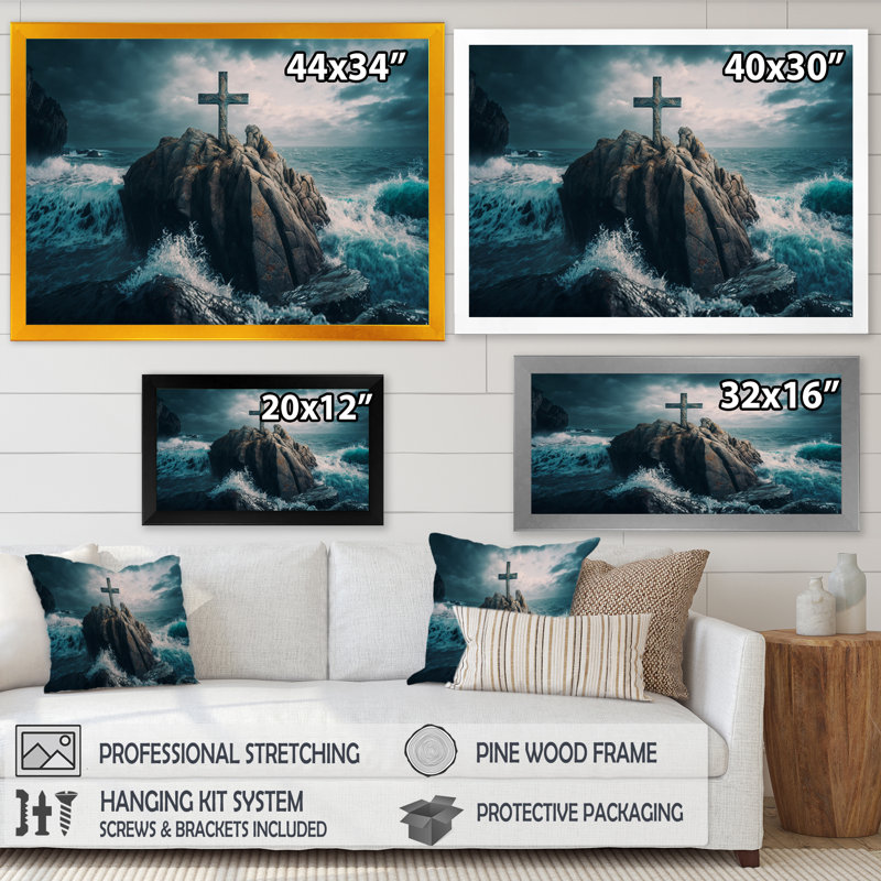 Reproduction d'art sur toile, Cadre photo noir, H 12 po x l 20 po x P 1 po