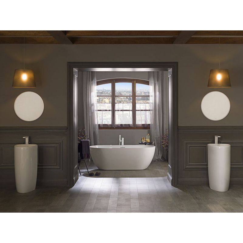 Lounge 66.94'' L Freestanding Soaking Bathtub